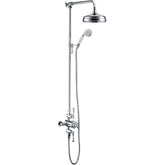 Bamford Traditional Exposed Two Outlet Shower Valve with Riser Kit and Overhead